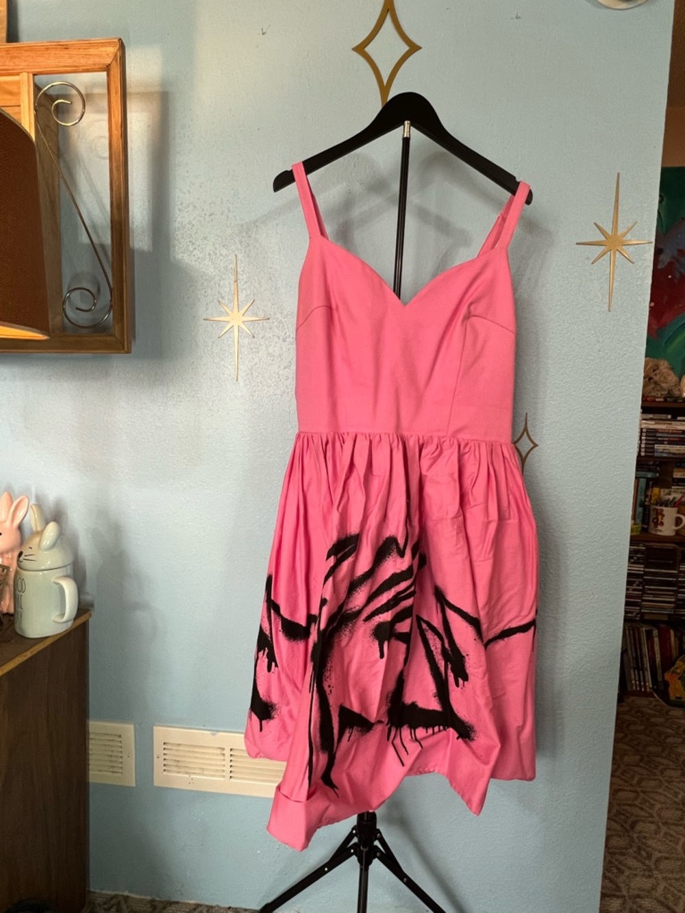 Vixen by Micheline Pitt Pink Graffiti Dress - Picture 2 of 3